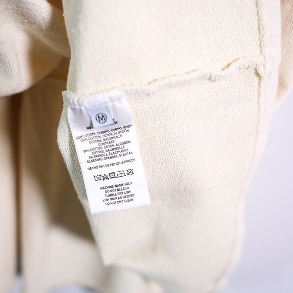 NEW Anthropologie T. LA Cotton Terry Lined Tiered Pullover Mini Sweater Dress M - Picture 3 of 4